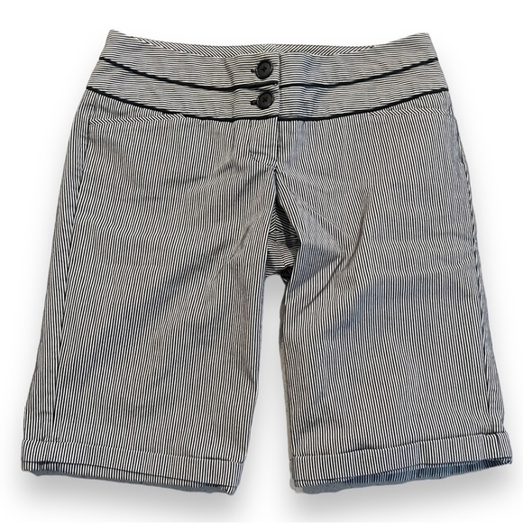 Maurices Pants - MAURICE'S BLACK AND WHITE PIN STRIPE DRESSY BERMUDA SHORTS